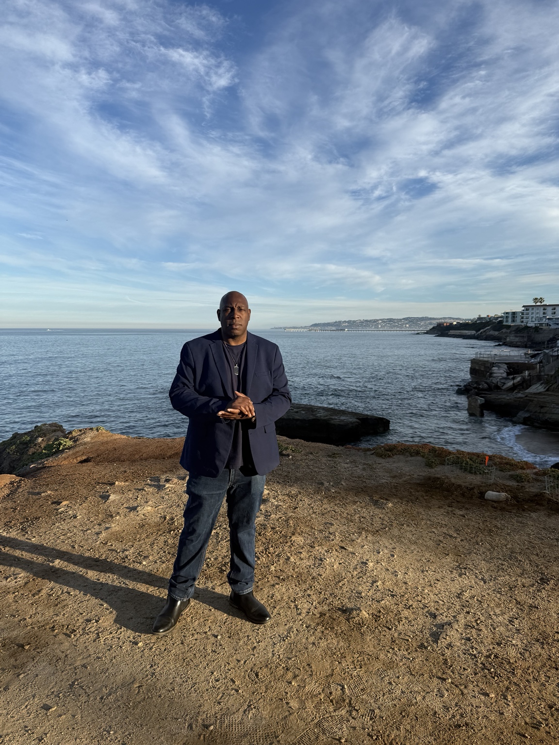 Shane O’Garro on the San Diego coastline